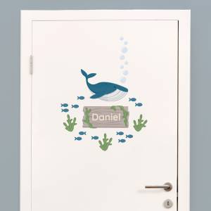 Door stickers - name decals - the deep sea