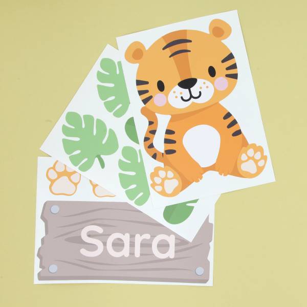 Door stickers - door decals - name decals - custom wall stickers