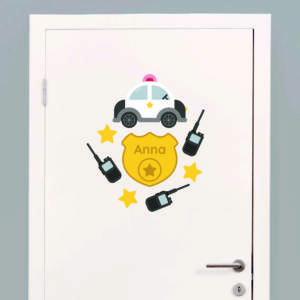 Door stickers - name decals - first responders