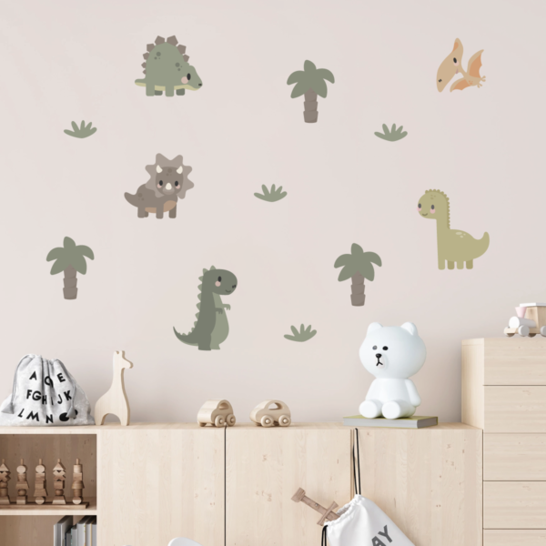 Dinosaur wall decor and decals