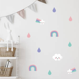 Wall stickers and decals rainbow