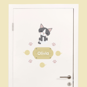 Door stickers cat