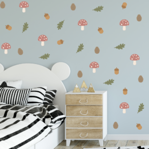 Wall Decals with Plants and Leaves from the Forest