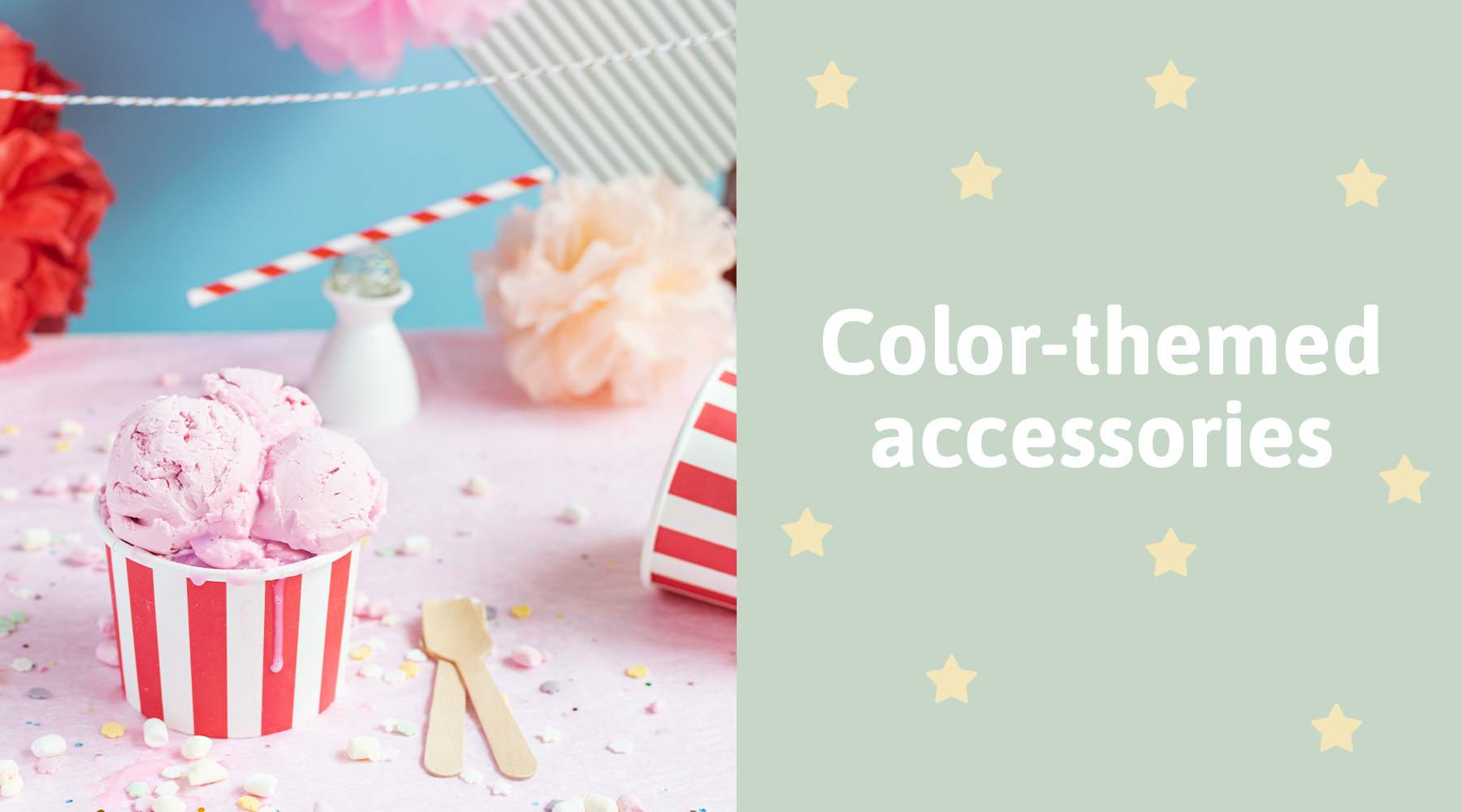 Color-themed accessories