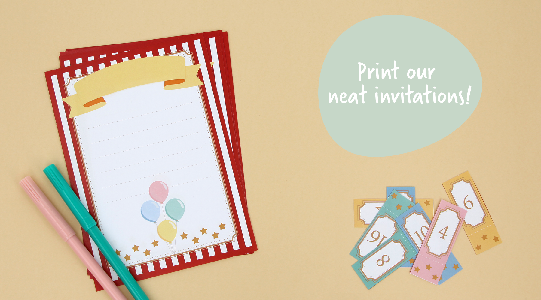 Print our neat invitations!