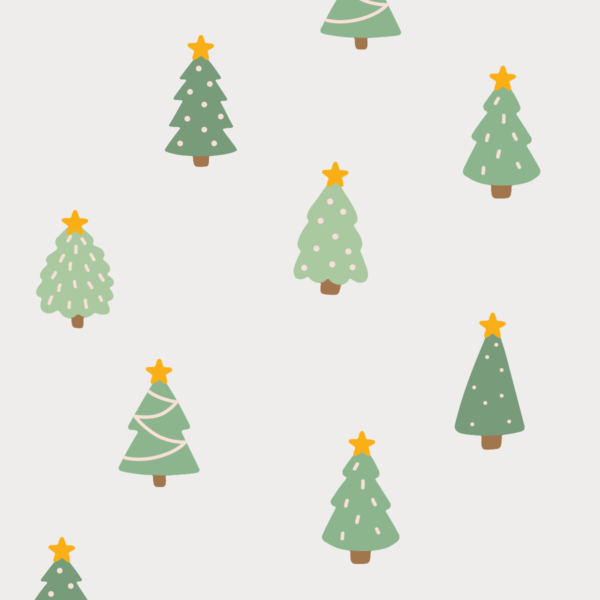 Merry little Christmas - Christmas tree wall decals