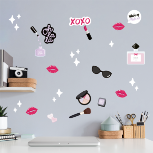 Wall Decals with Make-Up Motif