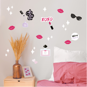 Wall Decals with Make-Up Motif