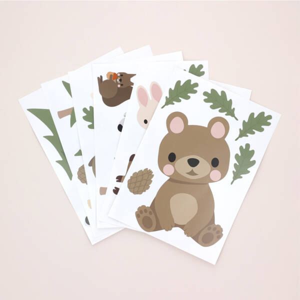 Wall decals - forest animals and trees