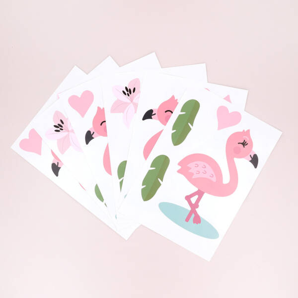 Wall Decor with Flamingos