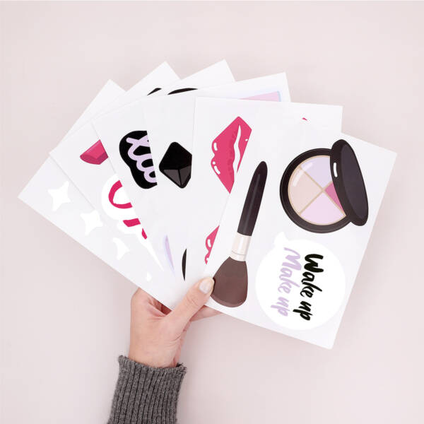 Wall Decals with Make-Up Motif