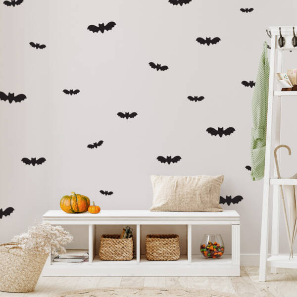 wall decals bats halloween