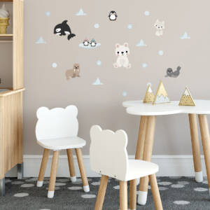 Wall decals - arctic animals seal, orca, pinguins, polar bear