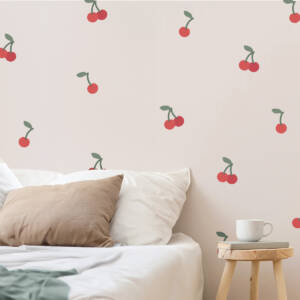 Wall Decal Cherry retro vintage