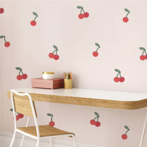 Wall Decal Cherry retro vintage