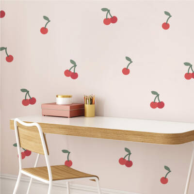 Wall Decal Cherry retro vintage