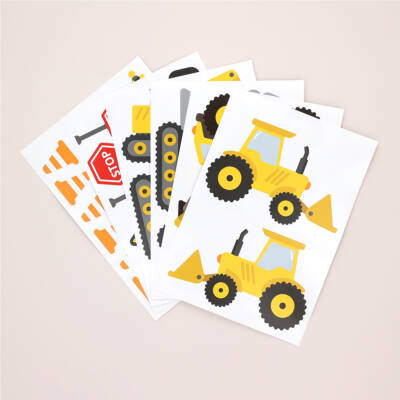 Wall decals - heavy duty vehicles, tractor, excavator