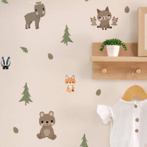 Wall decals - forest animals and trees