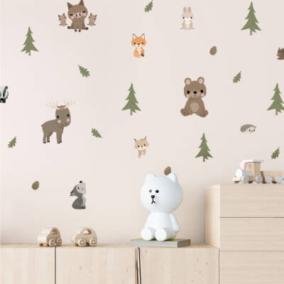 Wall decals - forest animals and trees