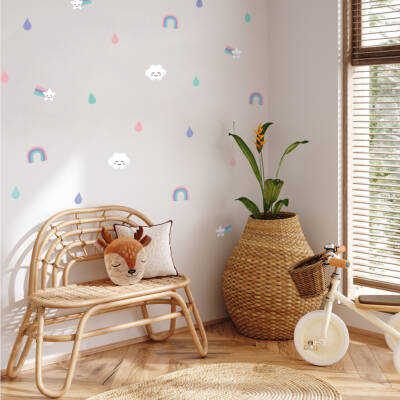 Wall stickers and decals rainbow