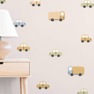 retro toycars wall decals