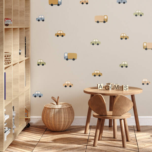 wall decor toy cars