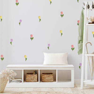 wallstickers tulips flowers