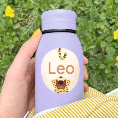 Waterproof Large Name Labels for Bottles and Backpacks – perfect for Daycare