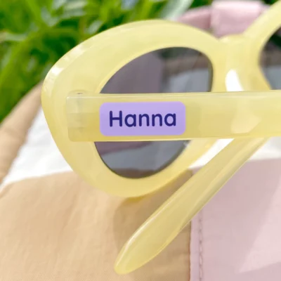 Mini name labels for your tiny items such as special hair clips and pencils