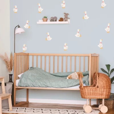 Adorable removable goose wall decals for kids’ rooms