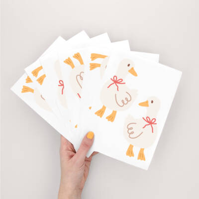 Adorable removable goose wall decals